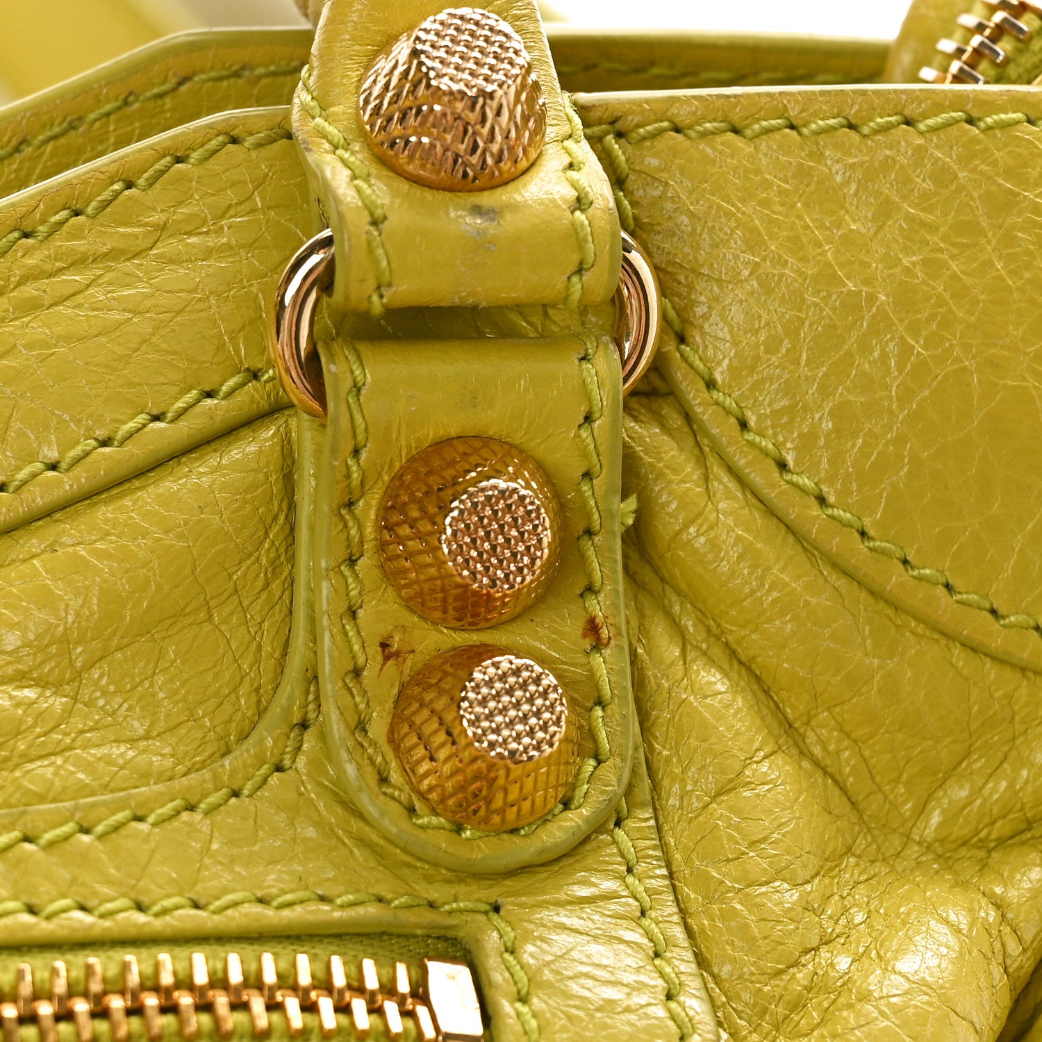 Balenciaga Agneau Giant 12 Gold Hardware Mini City Jaune Poussin 9 of 11