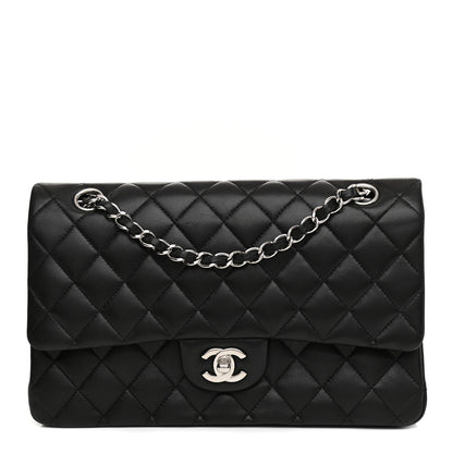 Chanel Lambskin Quilted Medium Double Flap Black 2 of 25