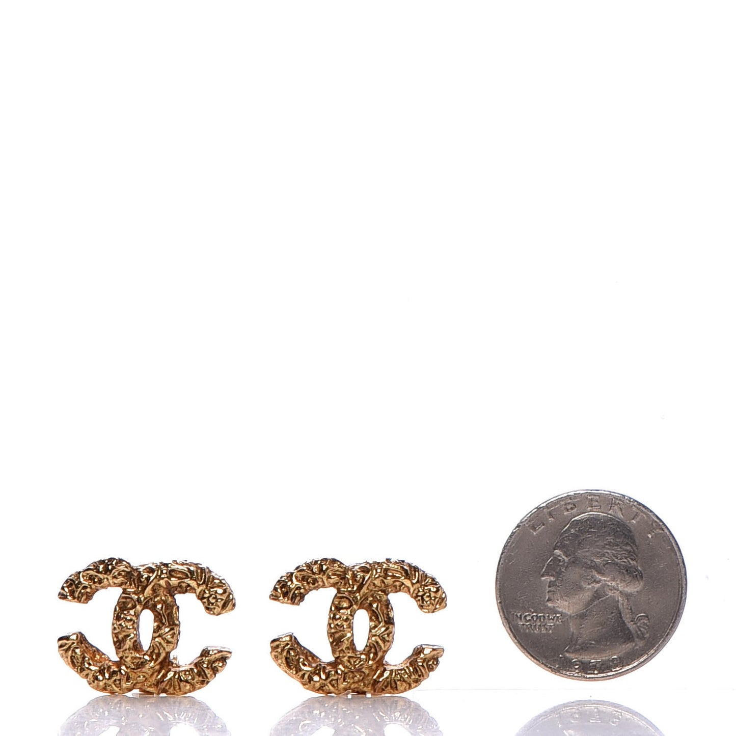 CC Clip On Earrings Gold