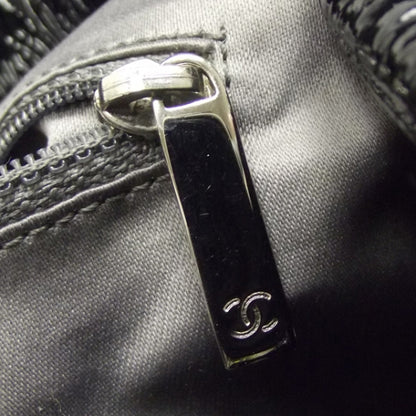 Chanel Vinyl Rock in Moscou Tote Black 9 of 12