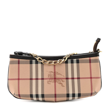 Burberry Haymarket Check Clara Pochette Chocolate 1 of 9
