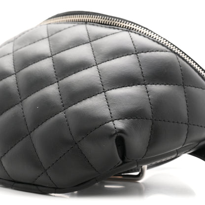 Chanel Calfskin Quilted Uniform Waist Belt Bag Black 10 of 10