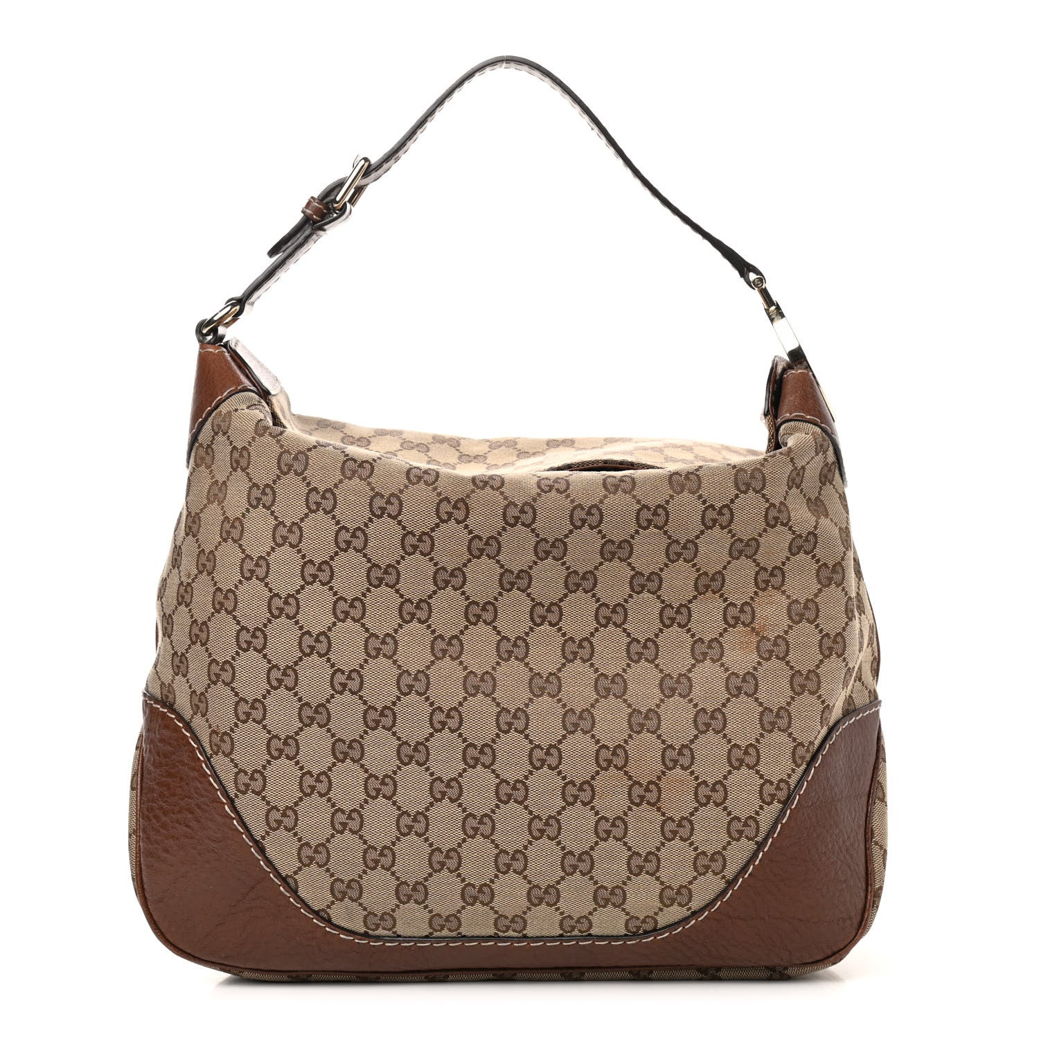 Gucci Monogram Medium Charlotte Hobo Brown 1 of 15
