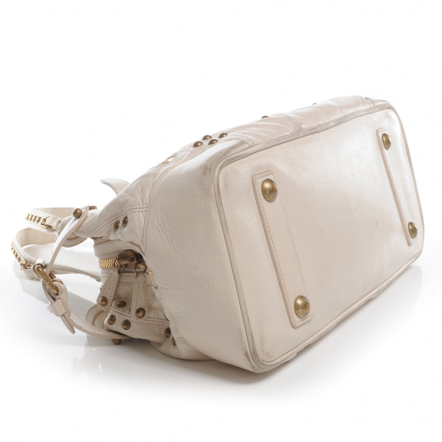 Louis Vuitton Lambskin Riveting Ecru 4 of 12