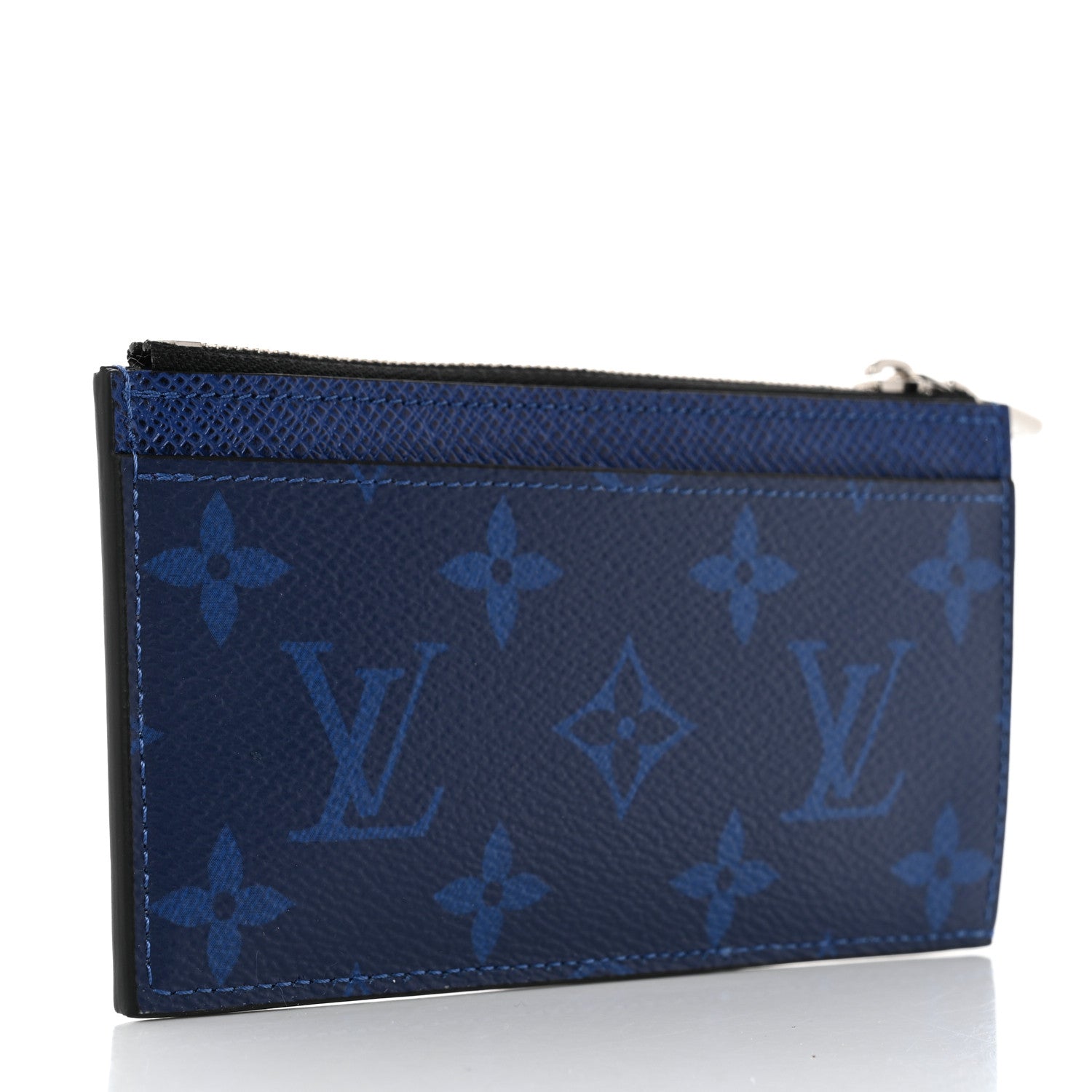 Louis Vuitton Monogram Taiga Coin Card Holder Cobalt 3 of 6