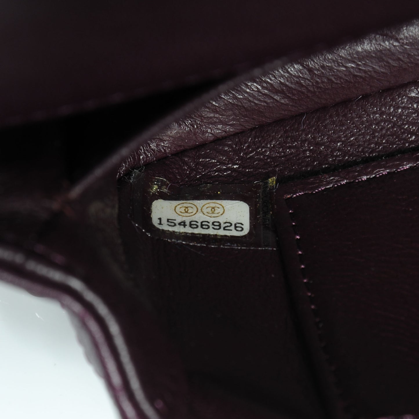 Lambskin Quilted Mini Flap Dark Purple