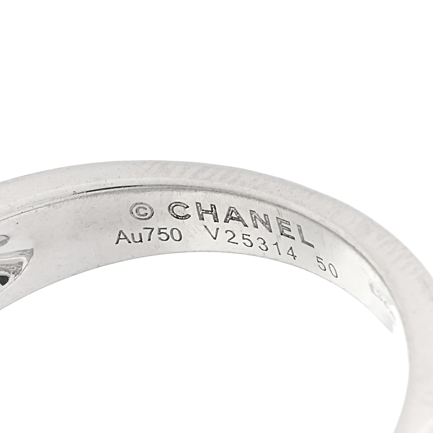 Chanel 18K White Gold Diamond Comete Geode Ring 50 5.25 4 of 4
