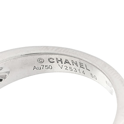 Chanel 18K White Gold Diamond Comete Geode Ring 50 5.25 4 of 4