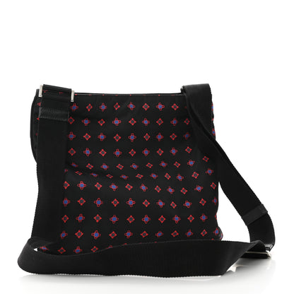 Prada Tessuto Stampato Nylon Flat Messenger Bag Black 3 of 9