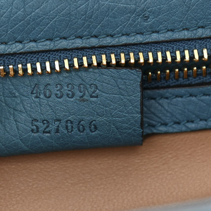 Gucci Ostrich Medium Sylvie Top Handle Bag Deep Cobalt 7 of 12