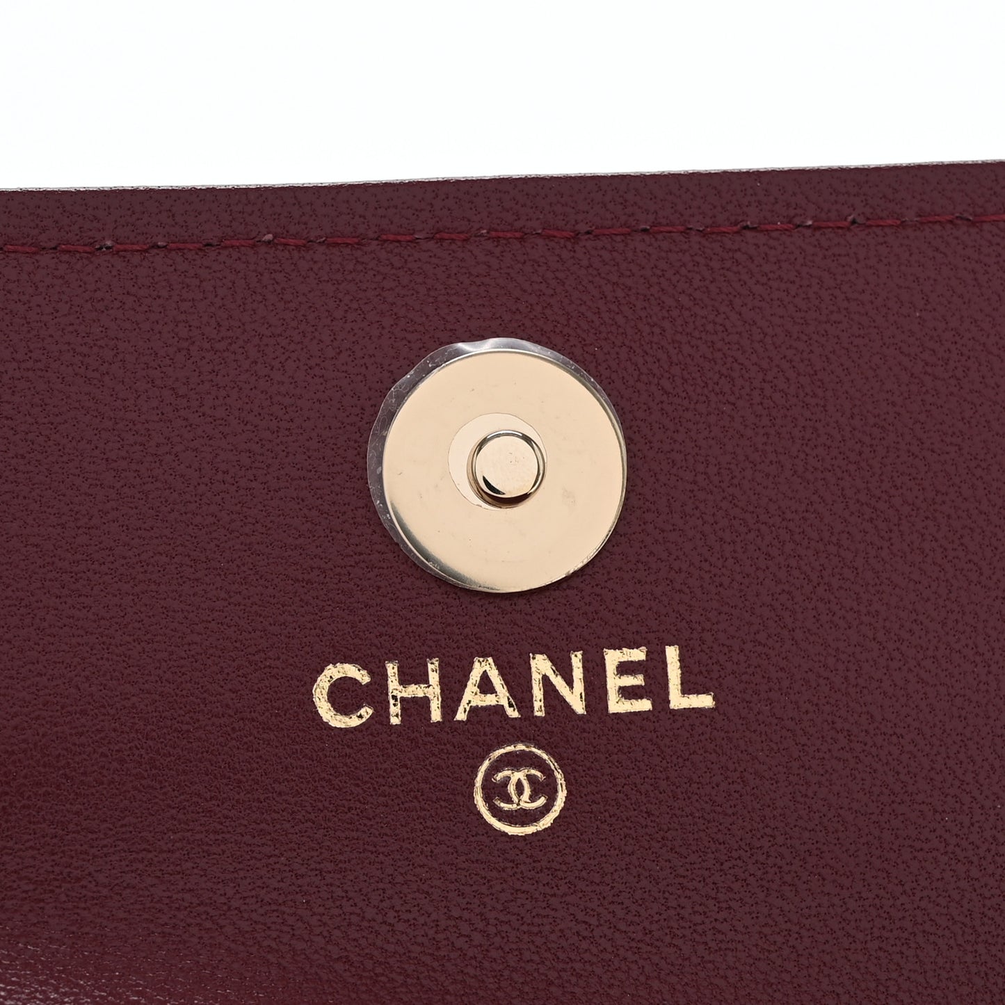 Lambskin Quilted Mini Flap With Chain Burgundy