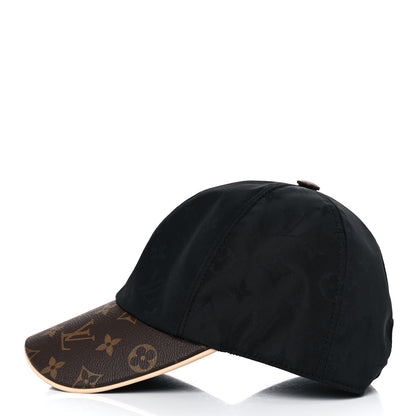 Louis Vuitton Polyester Silk Monogram LV Get Ready Cap M Black 2 of 6