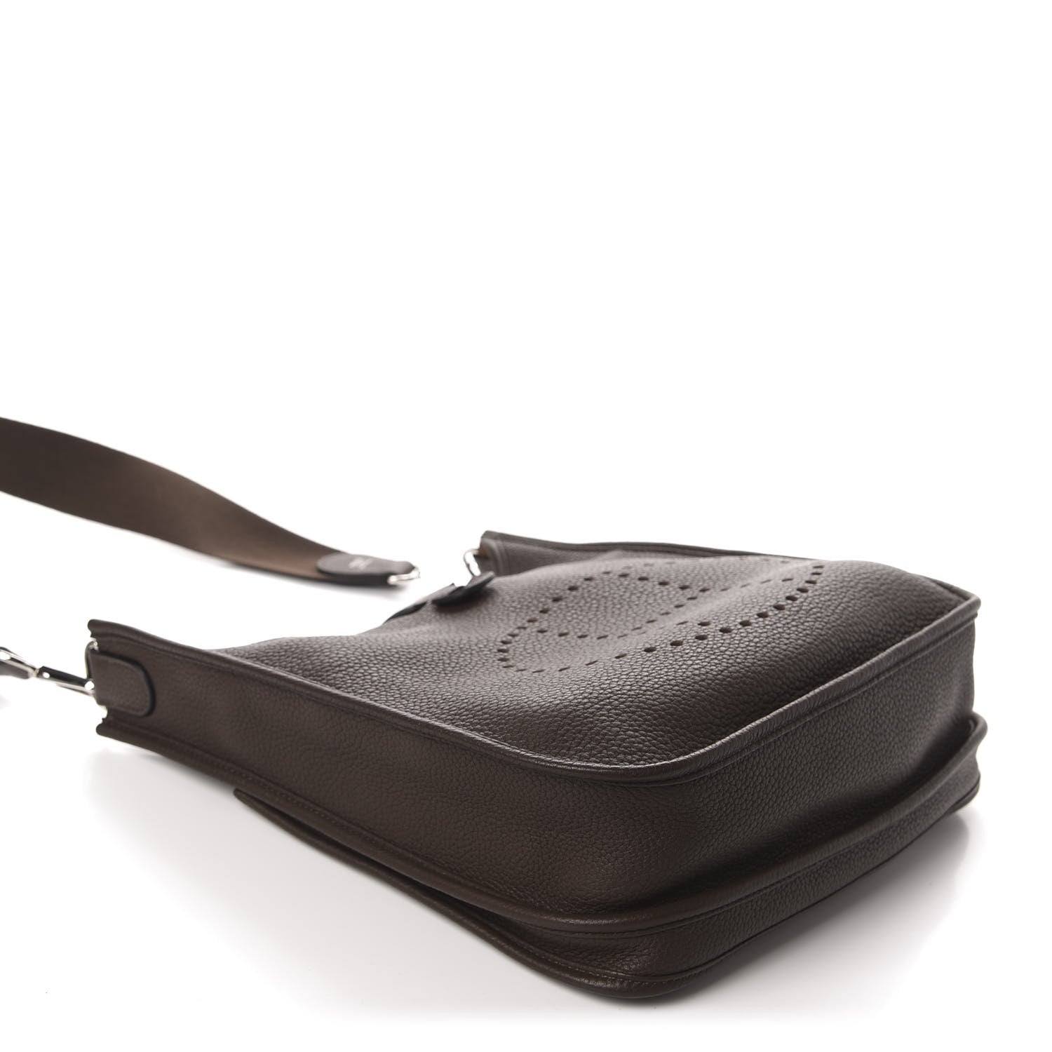 Hermes Taurillon Clemence Evelyne III PM Chocolate 4 of 10