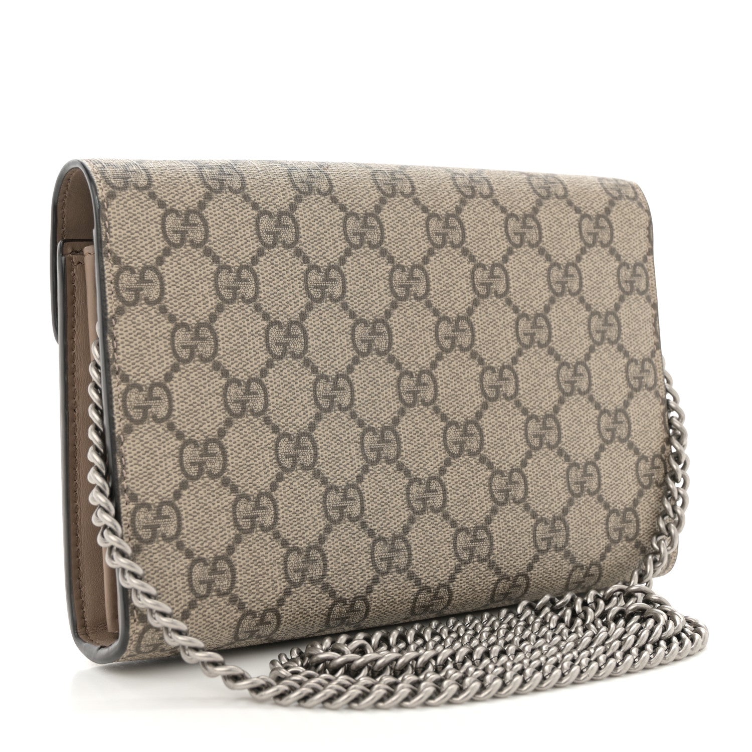 Gucci GG Supreme Monogram Mini Dionysus Chain Wallet Beige Taupe 3 of 10