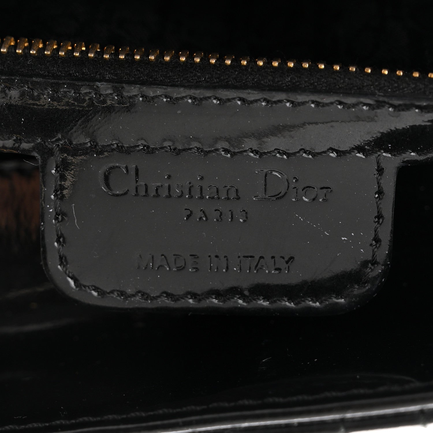 Christian Dior Patent Cannage Medium Lady Dior Black 6 of 11
