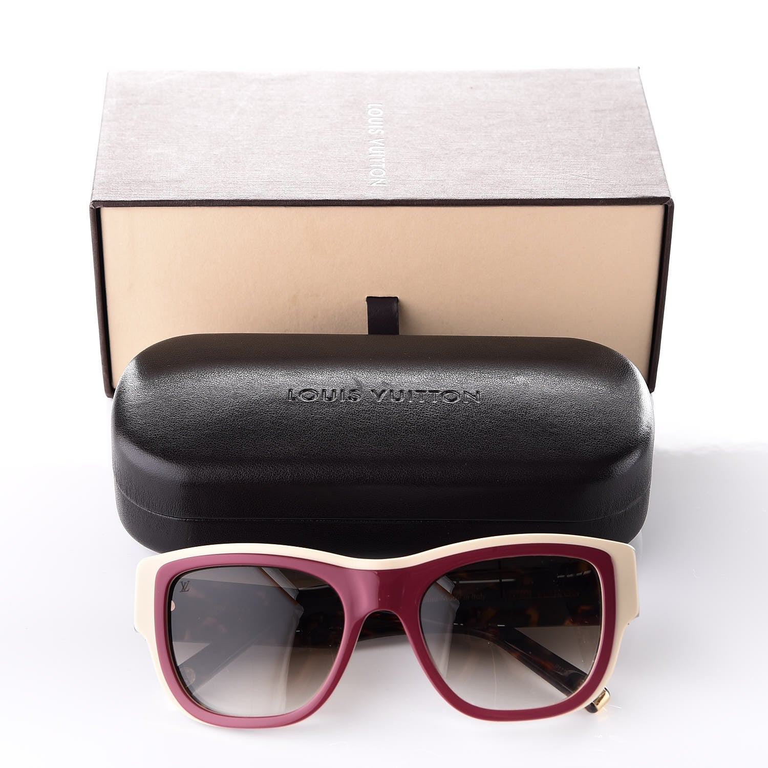 Louis Vuitton Tortoise Aster Sunglasses Z0617W Fuchsia 7 of 7
