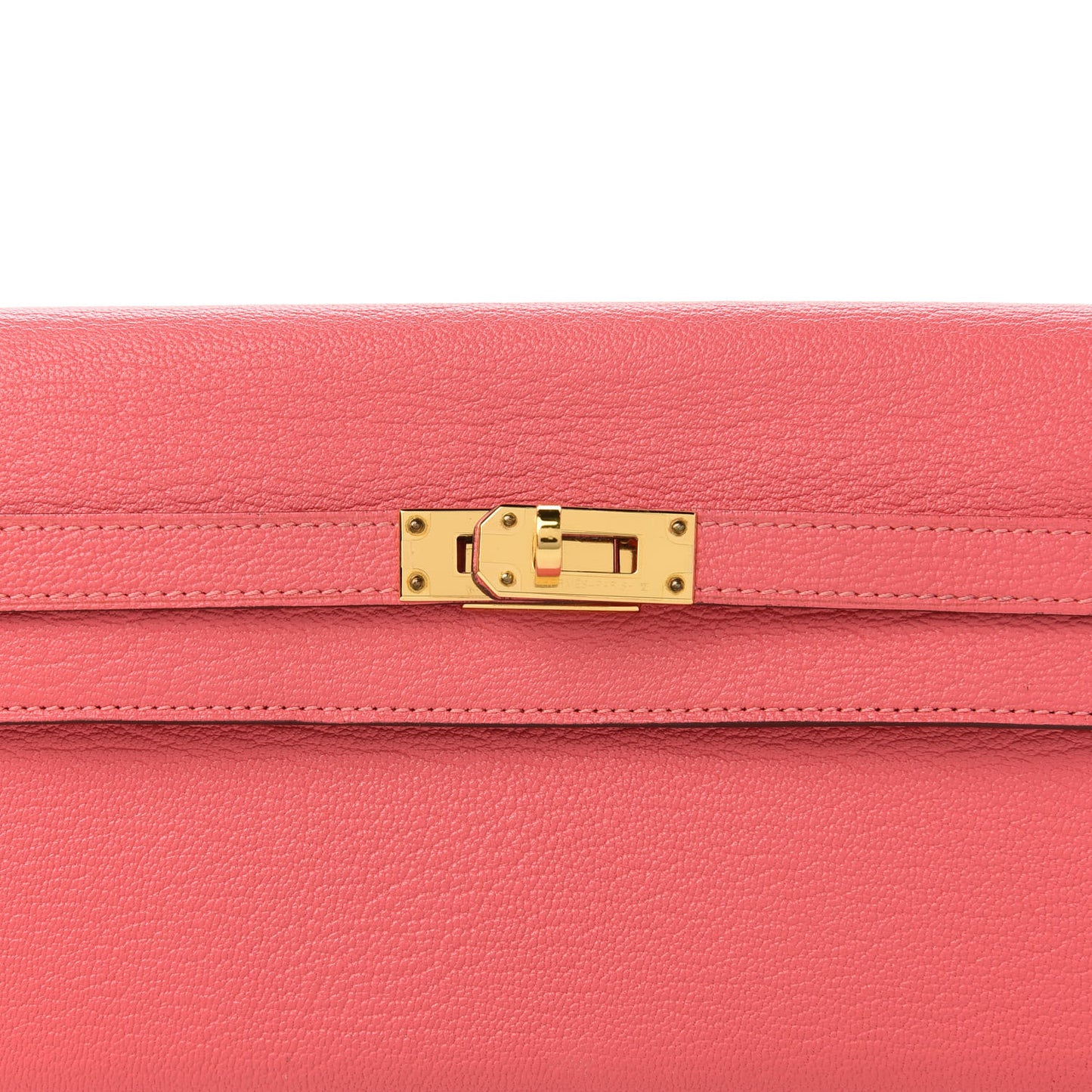Chevre Mysore Kelly Longue Wallet Rose Lipstick