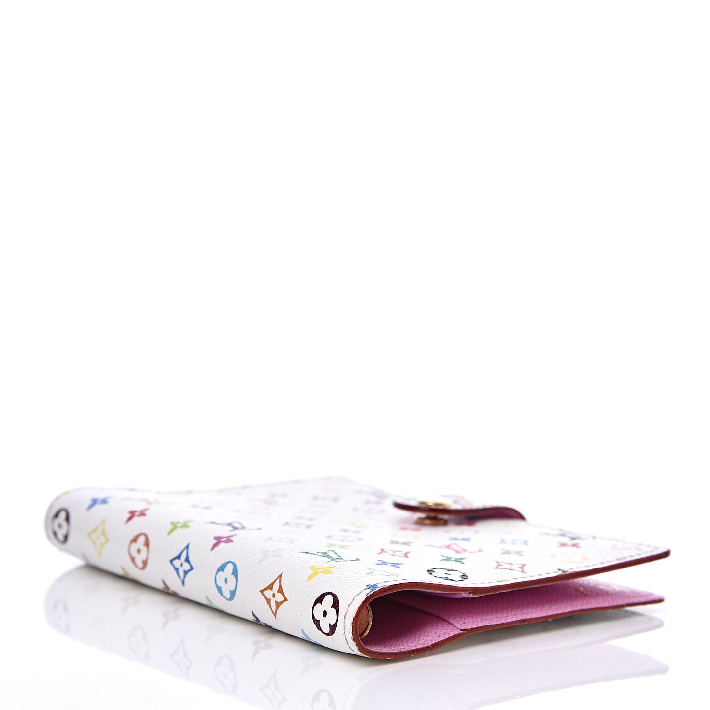 Monogram Multicolor Small Ring Agenda Cover White Litchi