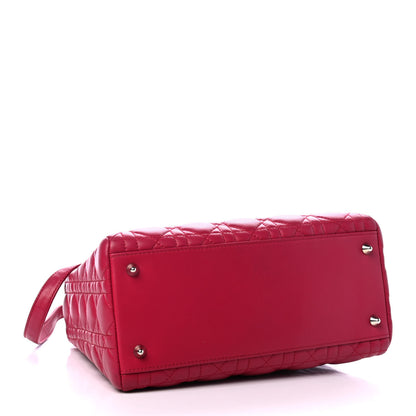 Christian Dior Lambskin Cannage Medium Lady Dior Pink 3 of 4