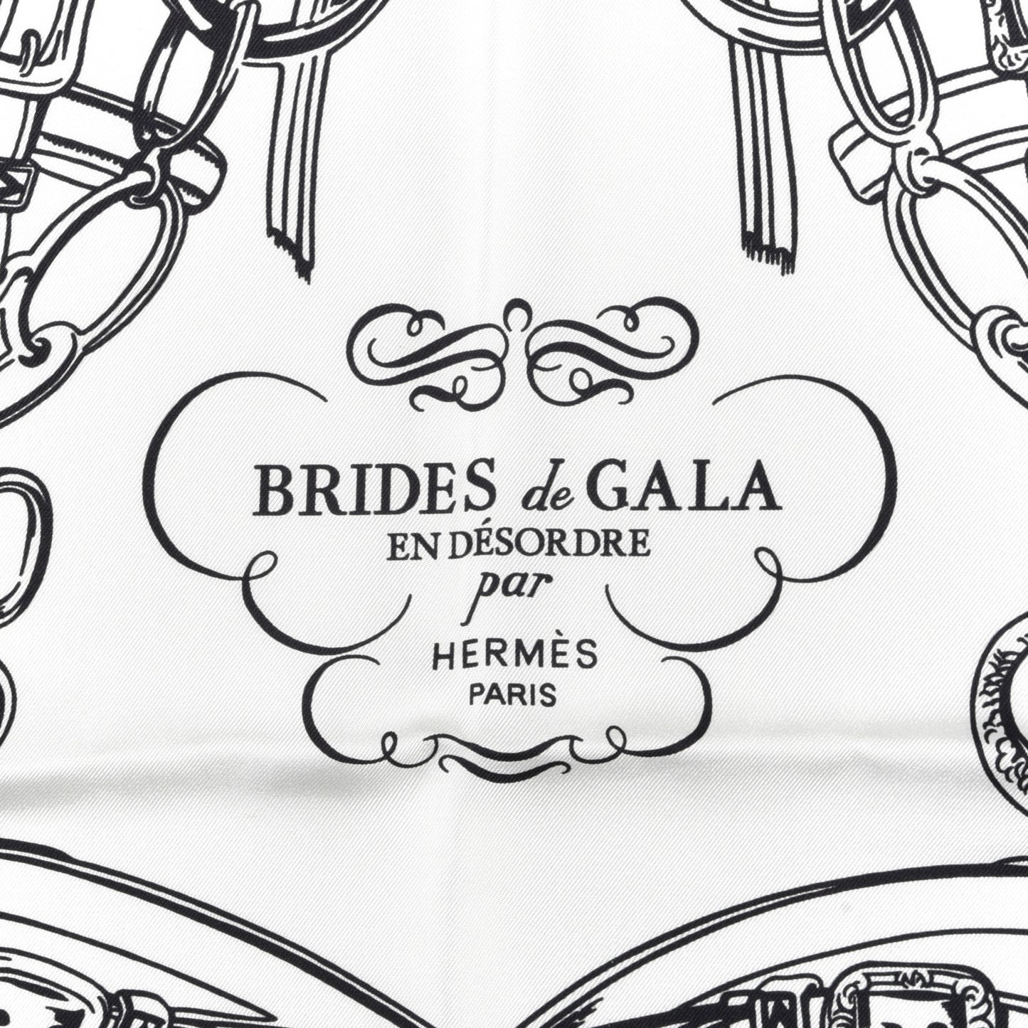 Silk Brides De Gala Scarf 72 Black White