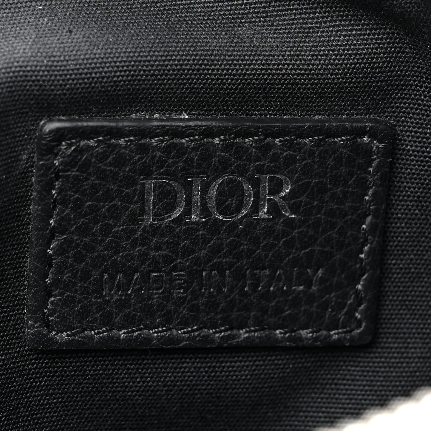 Oblique Mens Saddle Bag Black