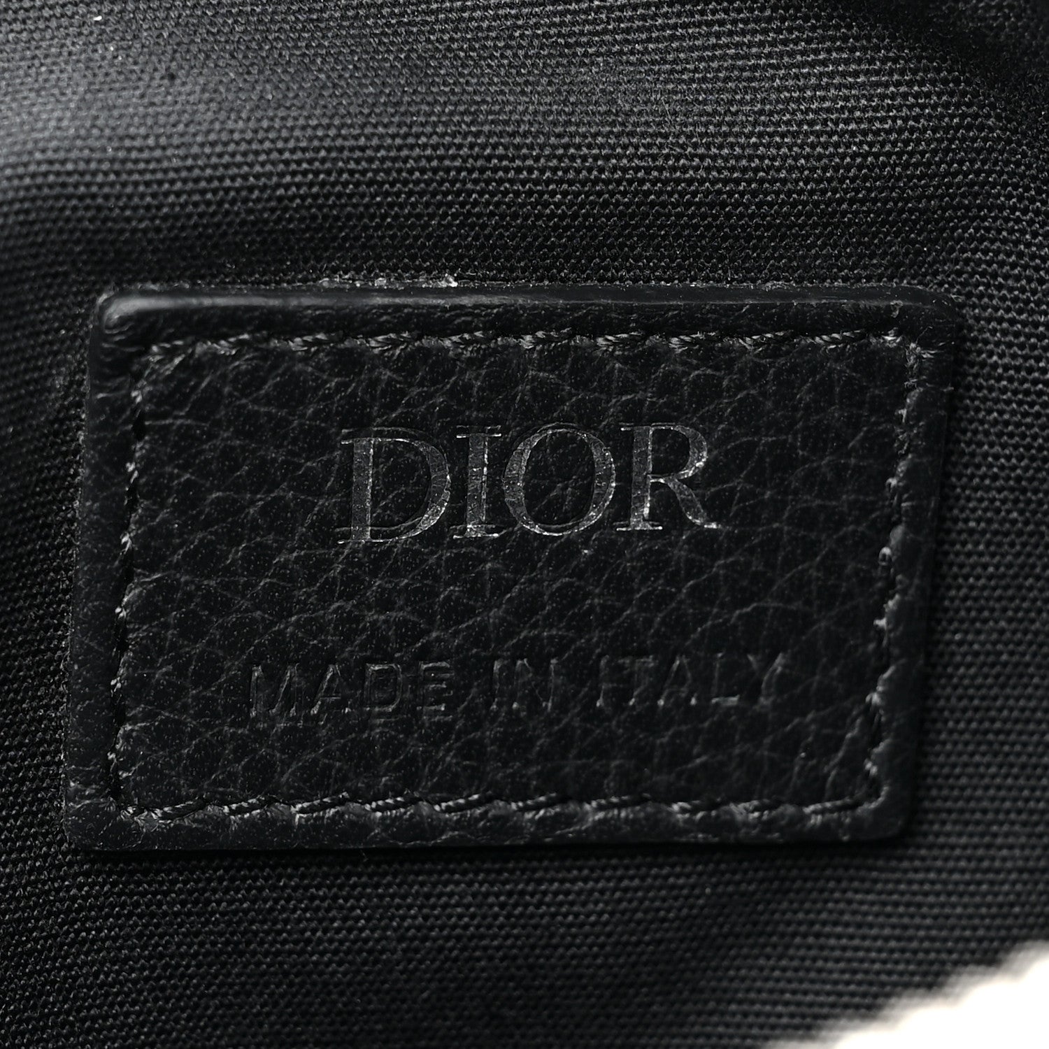 Christian Dior Oblique Mens Saddle Bag Black 6 of 9