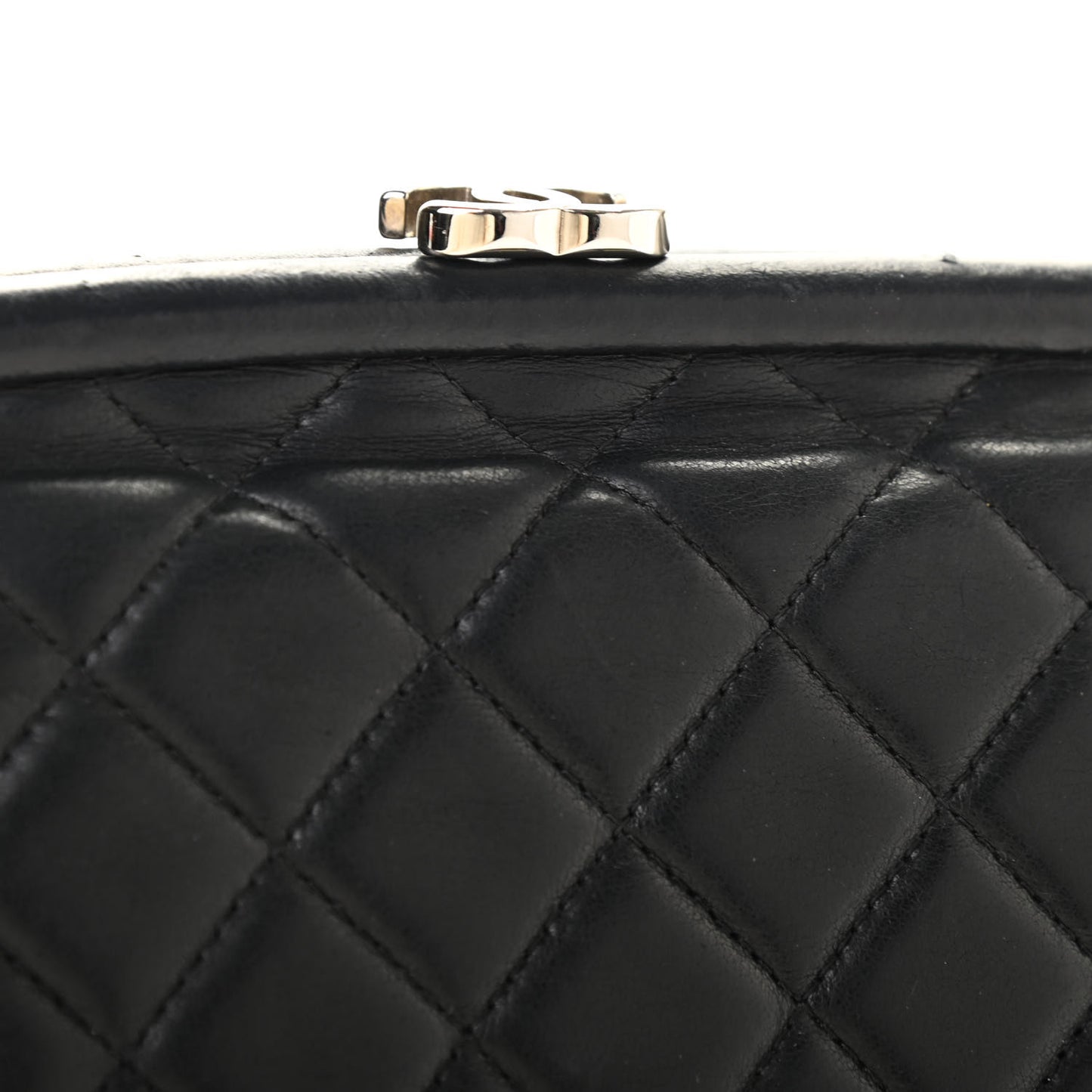 Lambskin Quilted Timeless Clutch Black
