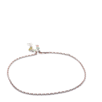 Chanel Lambskin Gripoix Poured Glass Crystal CC Charm Chain Belt Silver 2 of 7