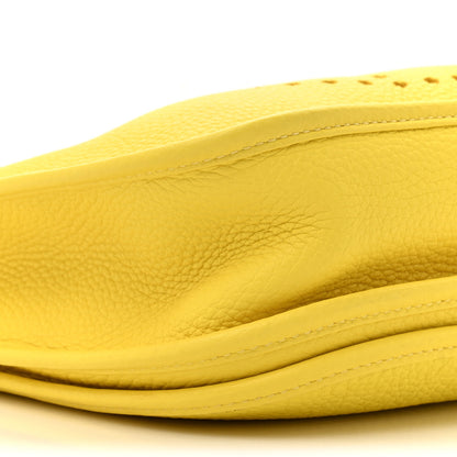 Hermes Taurillon Clemence Evelyne III PM Lime 10 of 12