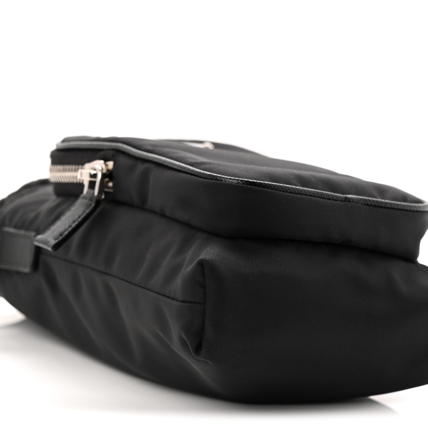 Tessuto Nylon Saffiano Phone Case Crossbody Black