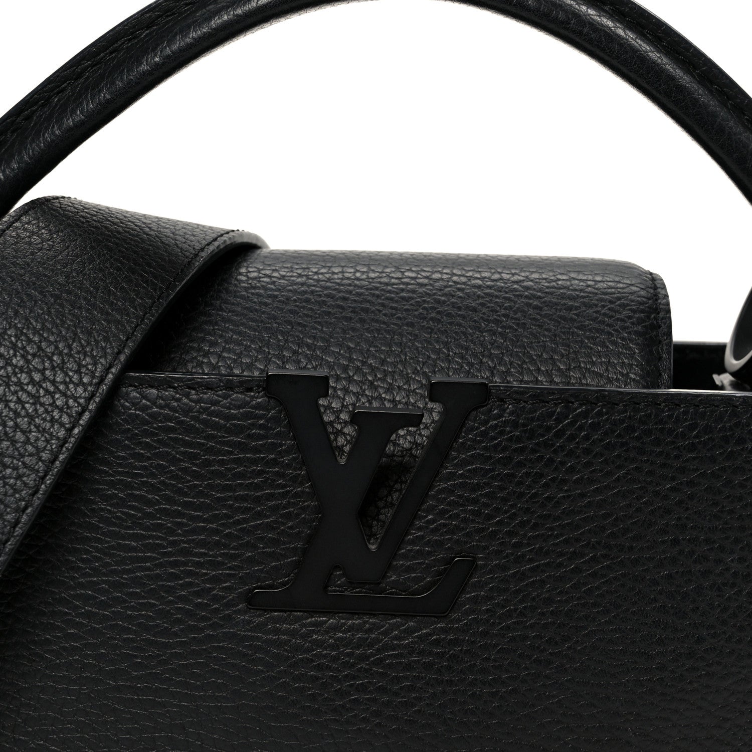 Louis Vuitton Taurillon Capucines BB Matte Black 7 of 9