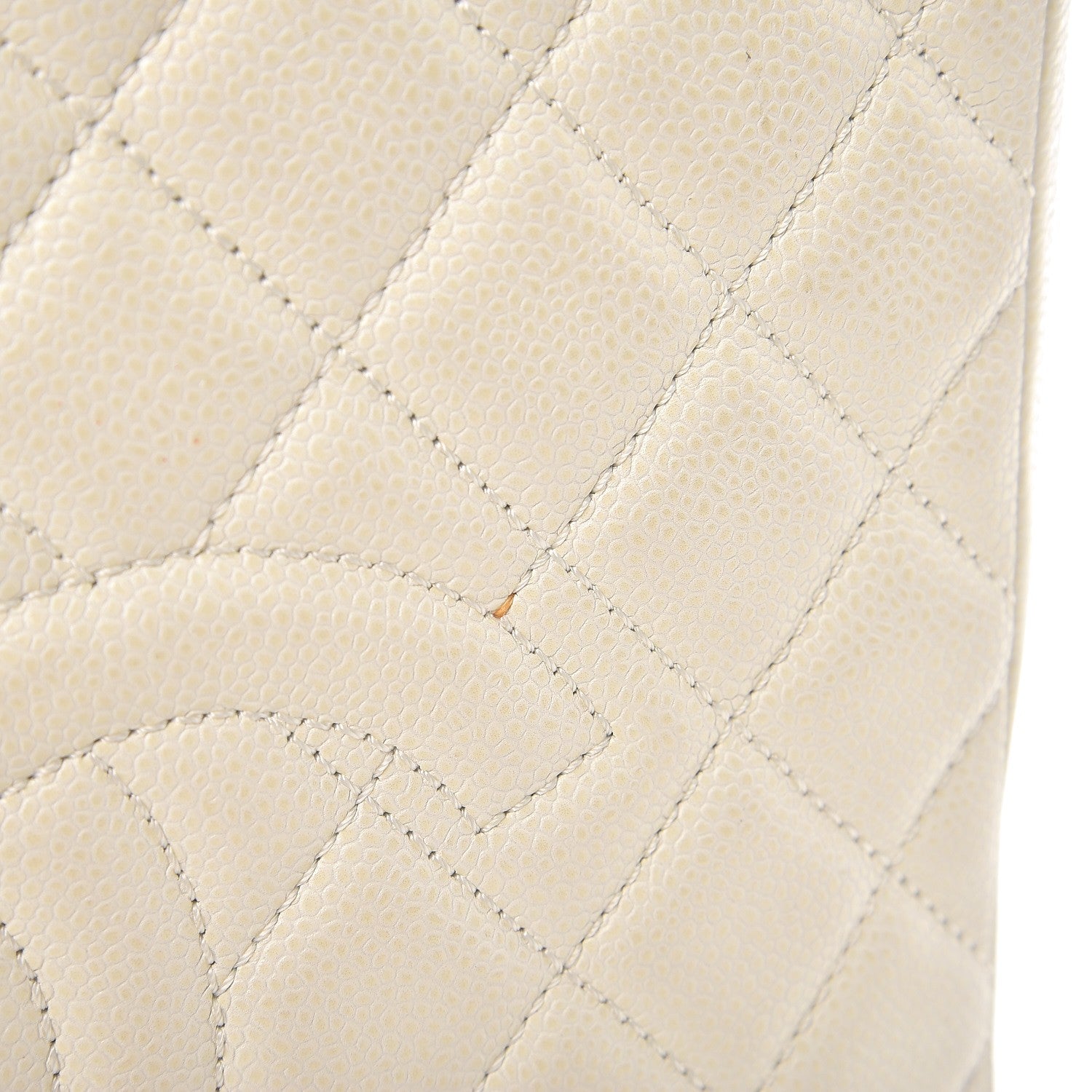 Chanel Caviar Quilted Petit Shopping Tote PST White 19 of 20