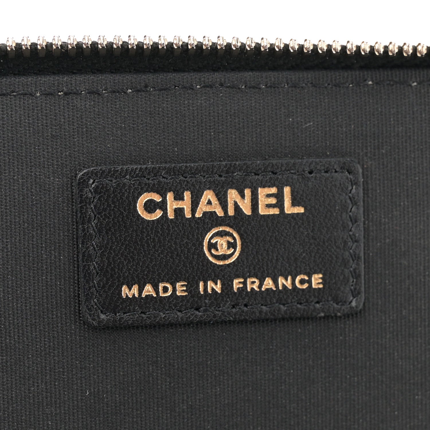 Chanel Lambskin Quilted Small Top Handle Vanity Case With Chain Black 6 of 10