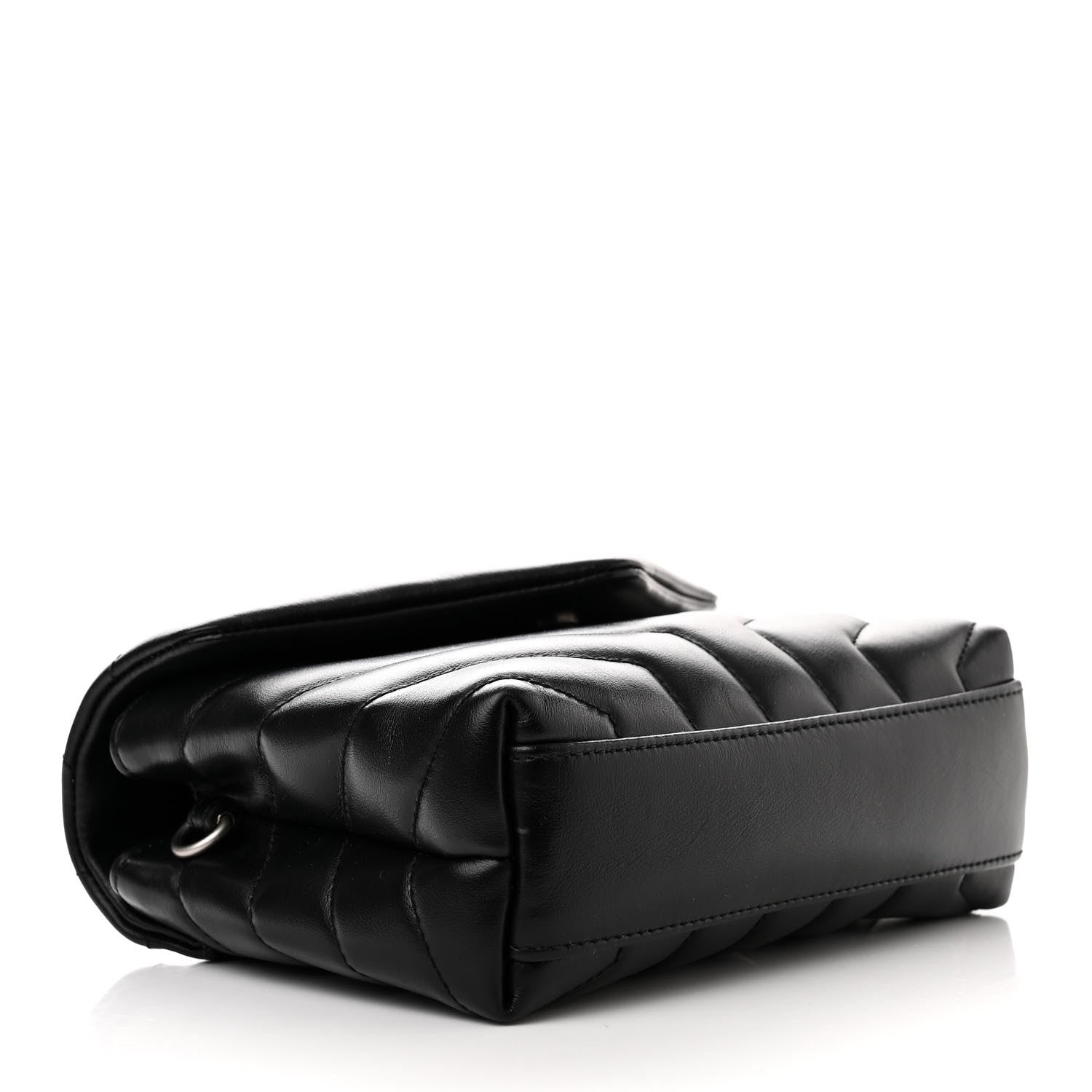 Saint Laurent SAINT LAURENT Calfskin Y Quilted Monogram Toy Loulou Crossbody Bag Black 4 of 12