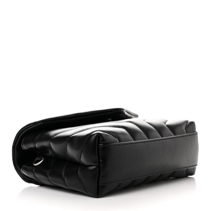 Saint Laurent SAINT LAURENT Calfskin Y Quilted Monogram Toy Loulou Crossbody Bag Black 4 of 12
