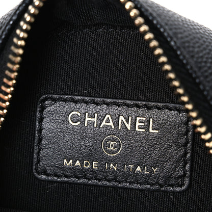 Chanel Caviar Quilted Round Filigree Crossbody Black 6 of 10