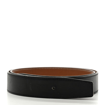 Hermes Box Togo 32mm Belt Strap 90/36 Black Gold 3 of 9