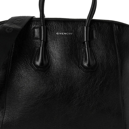Givenchy Wrinkled Lambskin Small Antigona Sport Top Handle Bag Black 8 of 10