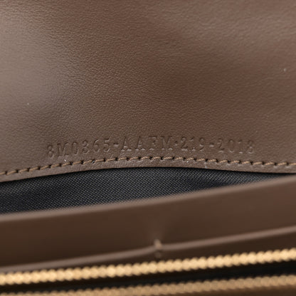 Fendi Vitello Soft F is Fendi Bi-Color FF 1974 Embossed Continental Envelope Wallet On Chain Maya Black 7 of 10