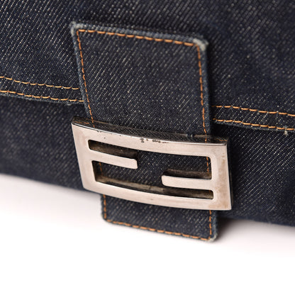 Fendi Denim Mama Baguette Blue 14 of 14