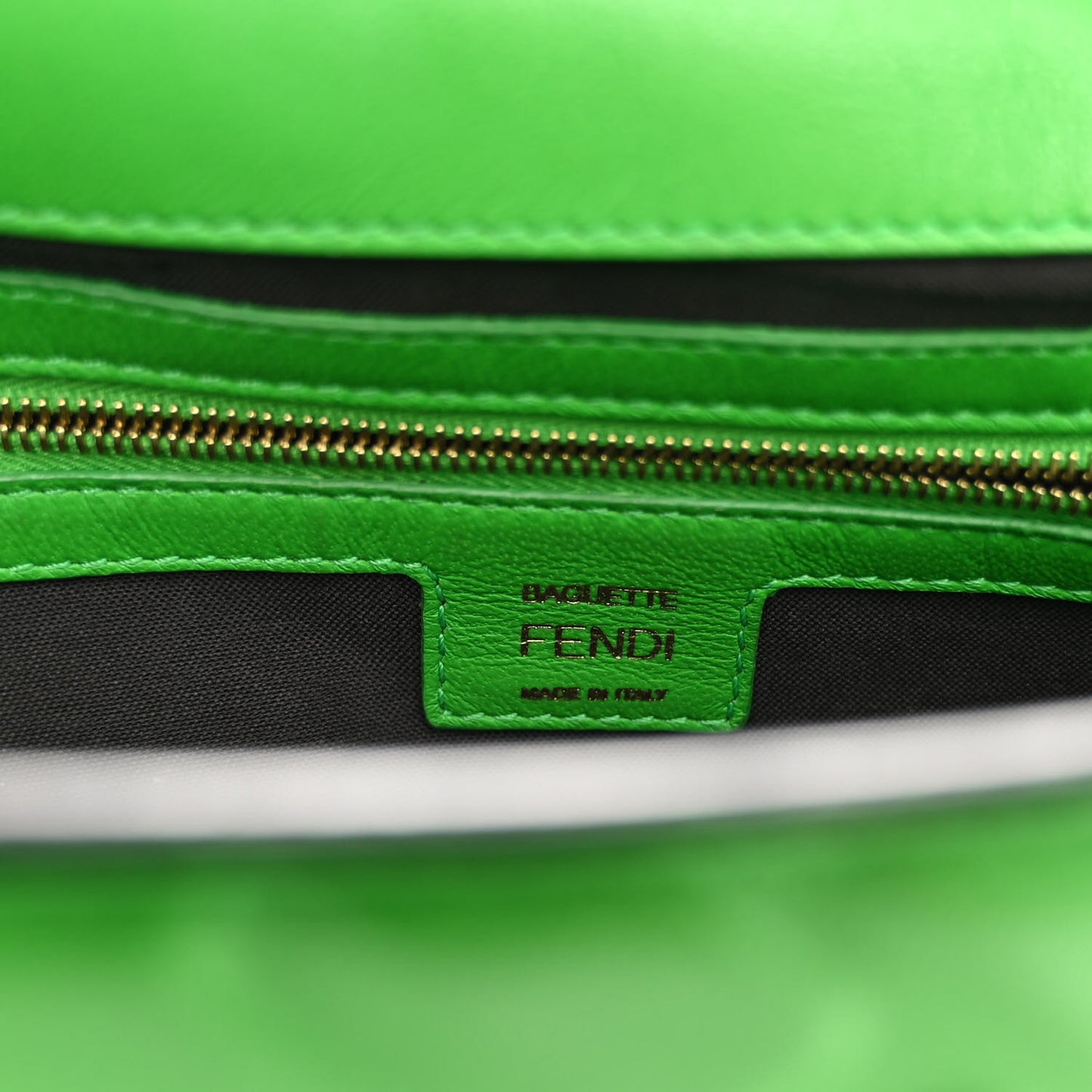 Nappa FF 1974 Embossed Baguette Tomatillo