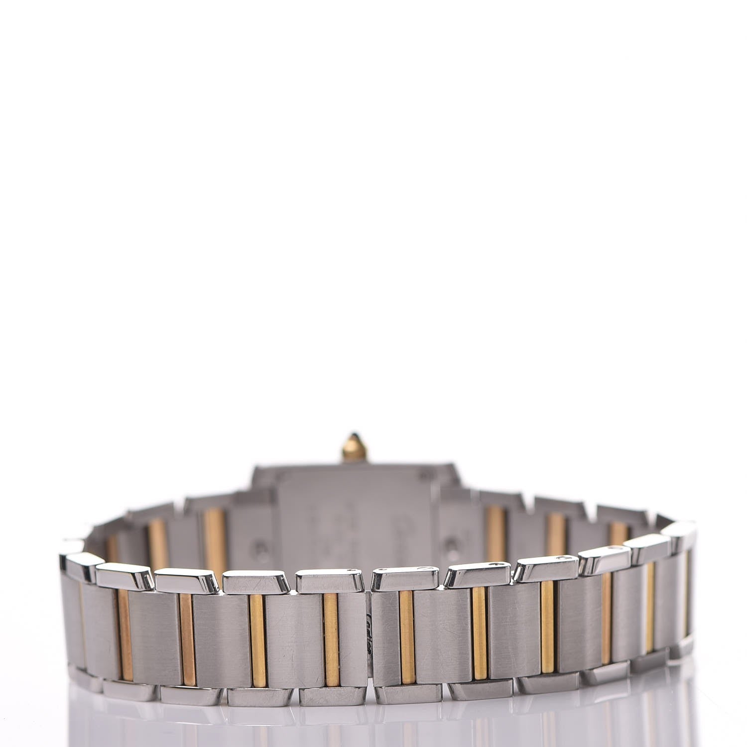 Cartier Stainless Steel 18K Yellow Gold 20mm Tank Francaise Quartz Watch 4 of 6