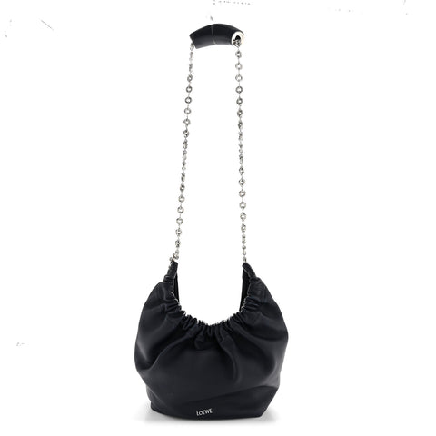 Nappa Small Squeeze Bag Abyss Blue