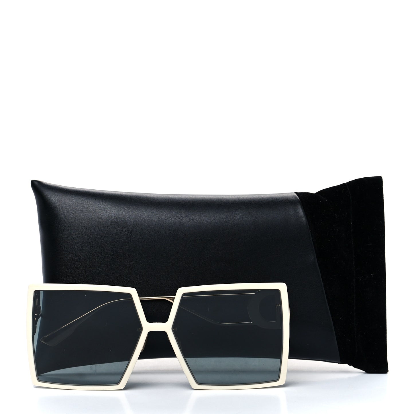 Square 30 Montaigne Sunglasses White