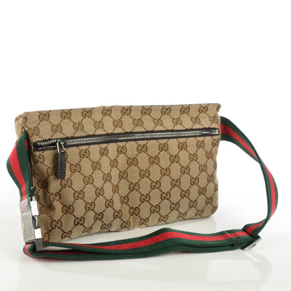 Gucci Monogram Web Belt Bag Dark Brown 3 of 9