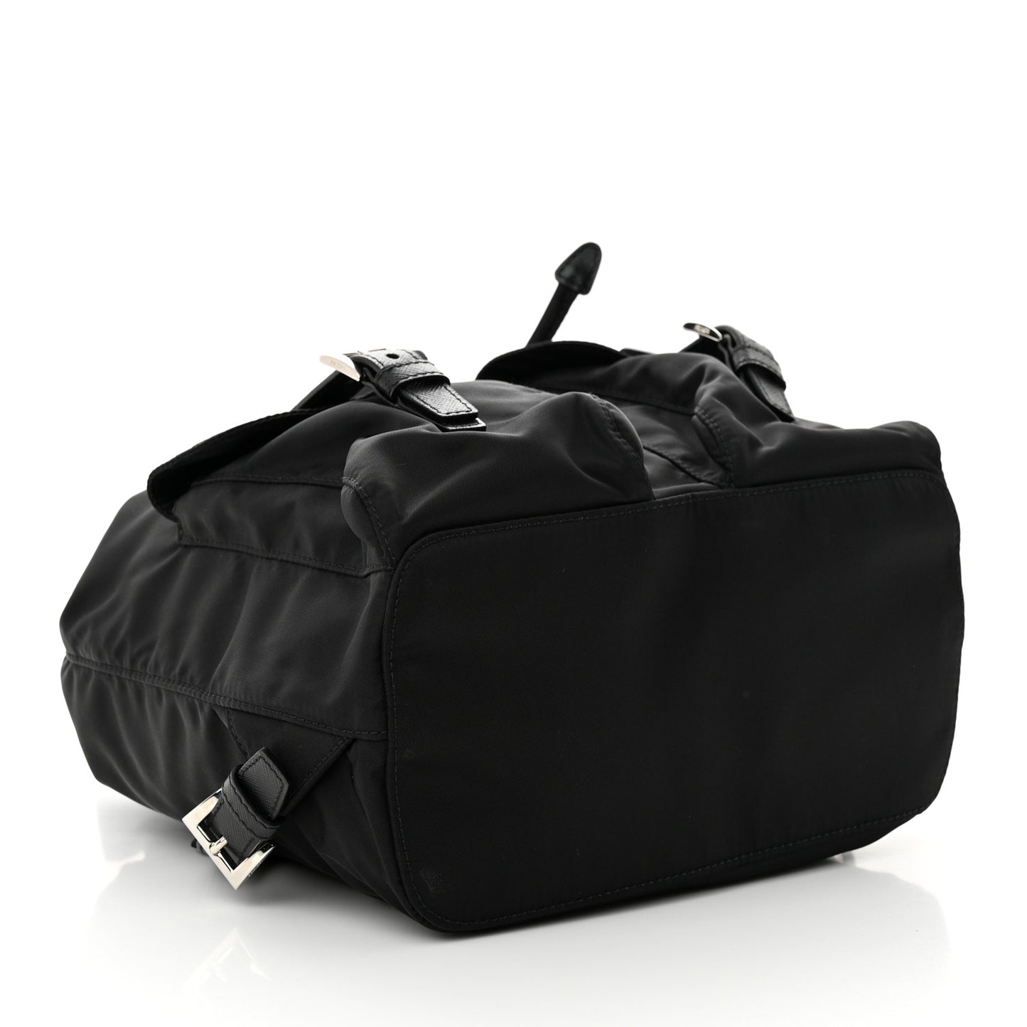 Tessuto Nylon Saffiano Small Backpack Black