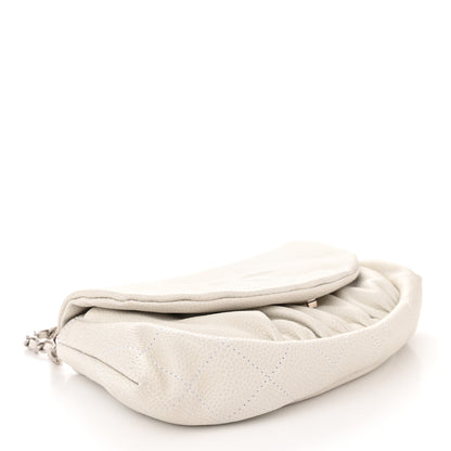 Chanel Caviar Half Moon Wallet On Chain WOC White 4 of 12