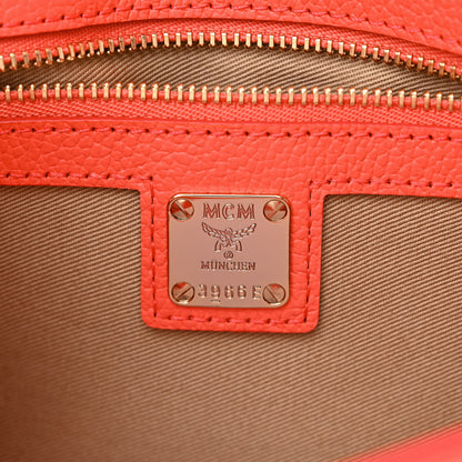 MCM Calfskin Medium Millie Crossbody Bag Hot Coral 6 of 10