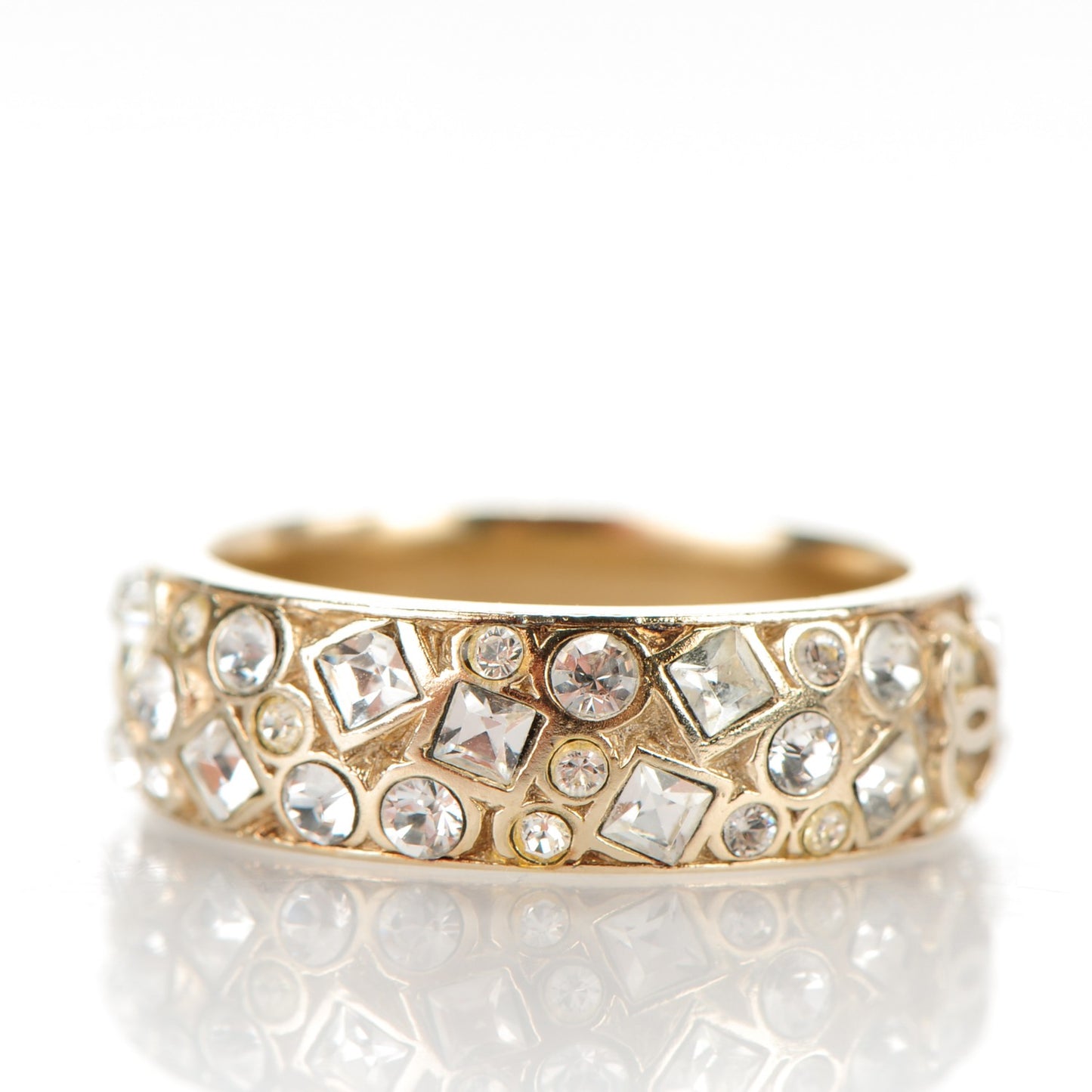 Crystal CC Ring 6 Gold