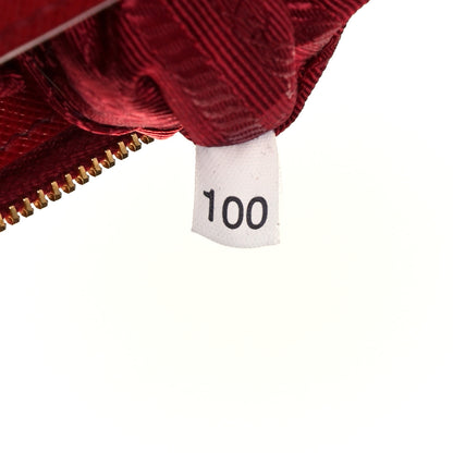 Prada Saffiano Lux Micro Galleria Double Zip Tote Fuoco 8 of 12